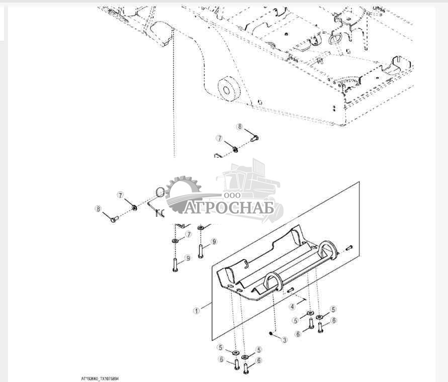 Дверцы рамы двигателя (мосты 1400) 
